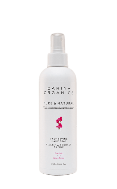 Carina Organics Fast Drying Hairspray Sweet Pea, 250 mL