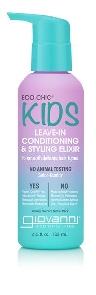 Giovanni Kids Leave-In Conditiong & Styling Elixer, 133Ml