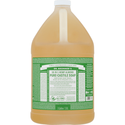 Dr. Bronner's Organic Pure Castile Liquid Soap: Almond - 3.8L