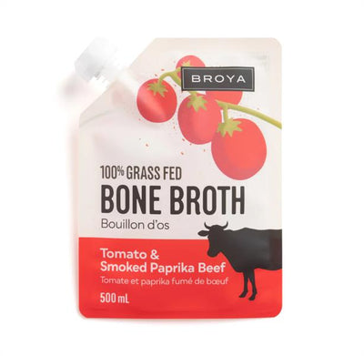 Broya 100% Grassfed Tomato & Smoked Paprika Beef Bone Broth, 500Ml