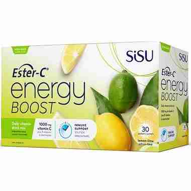 SISU Ester-C Energy Boost Lemon-Lime 30 Packets