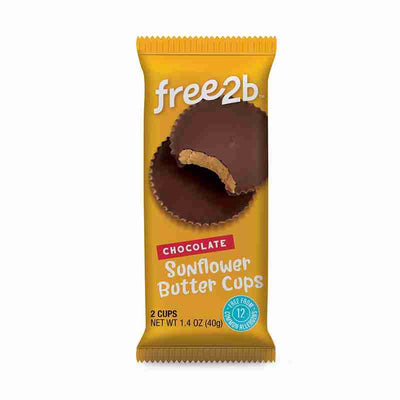 Free2b - Chocolate Sunflower Butter Cups, 40G