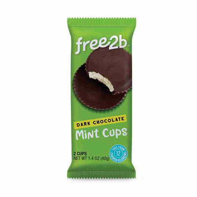 Free2b - Dark Chocolate Mint Cups, 40G