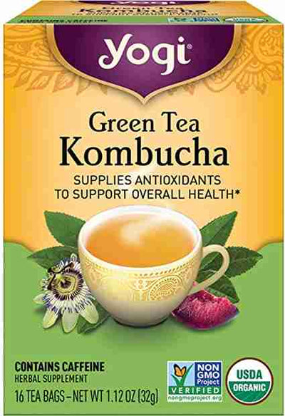 Yogi Tea Green Kombucha, 16 Bags