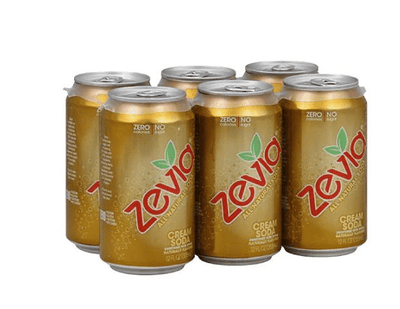 Zevia Cream Soda, 6 x 355 mL