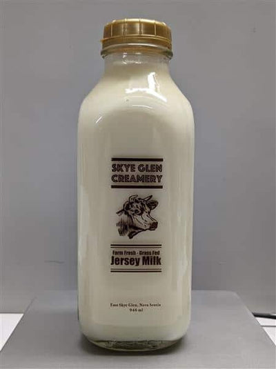 Skye Glen Creamery WHOLE Milk 1L Glass