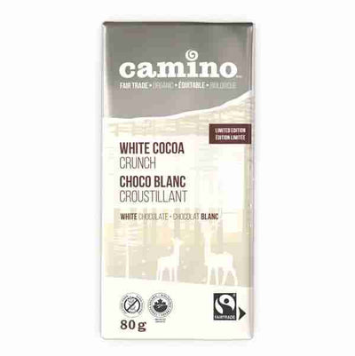 Camino White Cocoa Crunch Bar, 80G