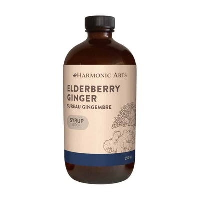 Harmonic Arts Elderberry Ginger Syrup, 250 mL