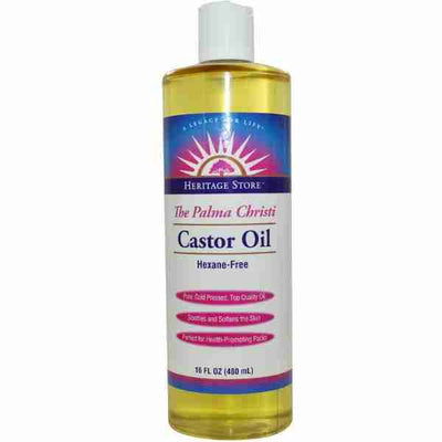 Heritage Store Castor Oil, 480 mL