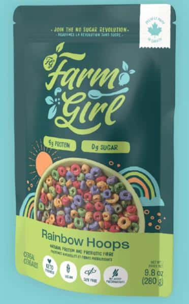 Farm Girl Rainbow Hoops Cereal, 280G