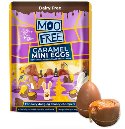 Moo Free Caramel Mini Eggs, 88 g