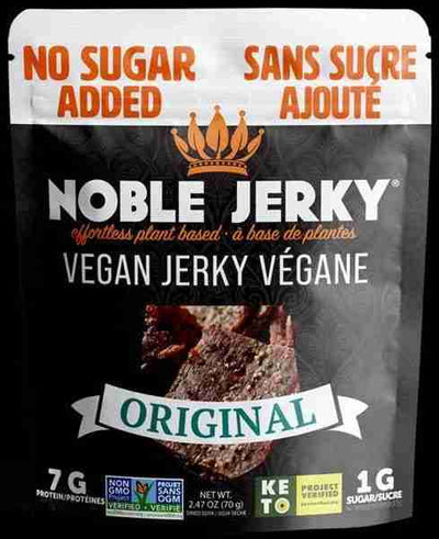 Noble Jerky No Sugar Added Vegan Jerky - Original, 70G
