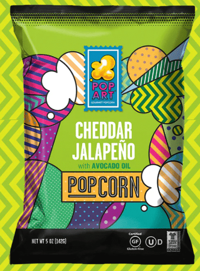 Pop Art Popcorn Cheddar Jalapeno 142G