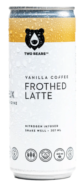 Two Bears - Frothed Vanilla Oat Milk Latte, 207Ml