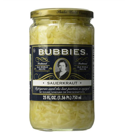 Bubbies Of San Francisco Sauerkraut, 750Ml