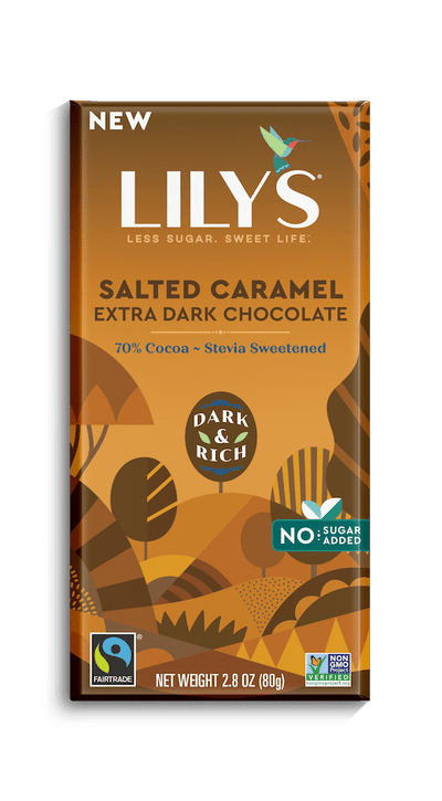 Lily's Salted Caramel Milk Chocolate Style Bar, 80 g