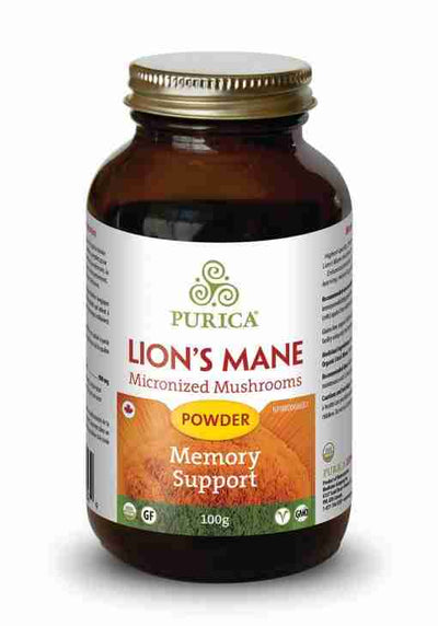 Purica Lion's Mane Micronized Mushrooms 100G Powder