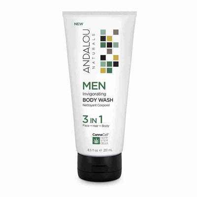 Andalou Naturals Cannacell Men Invigorating Body Wash 3 In 1 - 251Ml