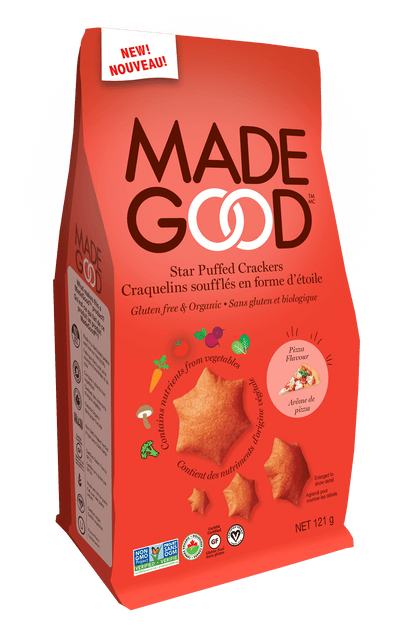 Made Good - Star Puffed Pizza Crackers, 121G