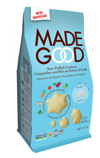 Made Good - Star Puffed Sea Salt Crackers, 121G