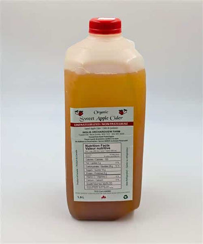 Inglis Orchardview Farm Organic Sweet Apple Cider 1.9L