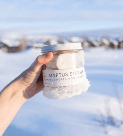 No Tox Life - Eucalyptus Shower Steamers Grande Jar, 15 Steamers
