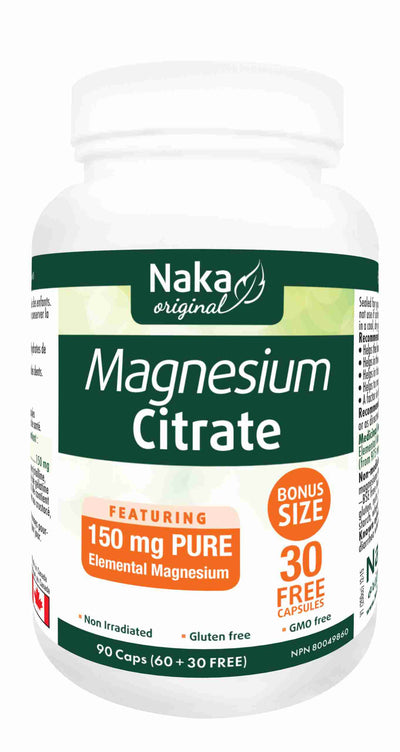 Naka Magnesium Citrate 150Mg- 180 Caps + 40 Caps BONUS