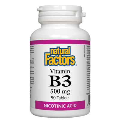 Natural Factors Vitamin B3 500Mg 90 Tablets
