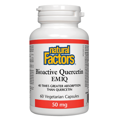 Natural Factors Bioactive Quercetin EMIQ 50Mg 60 Veggie Caps