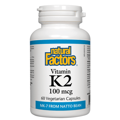 Natural Factors Vitamin K2 100Mcg 60 Veggie Caps