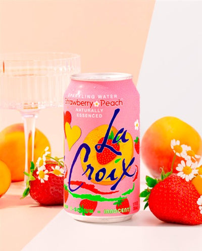 La Croix Strawberry Peach Sparkling Water (8 Pack)