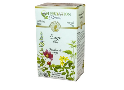 Celebration Herbals Organic Sage Leaf Tea, 24Bgs