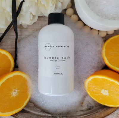 Beauty From Bees Bubble Bath - Orange + Vanilla, 8Oz