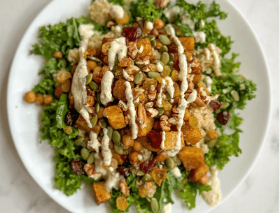 Mindful Meals Autumn Apple Tahini Salad