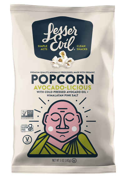 Lesser Evil - Organic Popcorn: Avocado, 142G