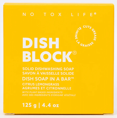 No Tox Life - Dish Washing Block: Citrus Lemongrass, 125G