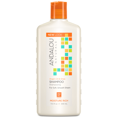 Andalou Naturals Argan Oil & Shea Moisture Rich Shampoo, 340 mL