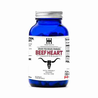 Higher Healths Grass Fed/Grass Finished Beef Heart 180Caps
