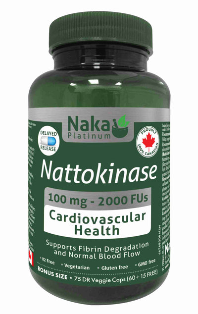 NAKA Nattokinase 100Mg 60+15 Delayed Release Veggie Caps