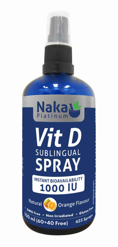 NAKA Pro Vitamin D Sublingual Spray 1000IU - 100Ml