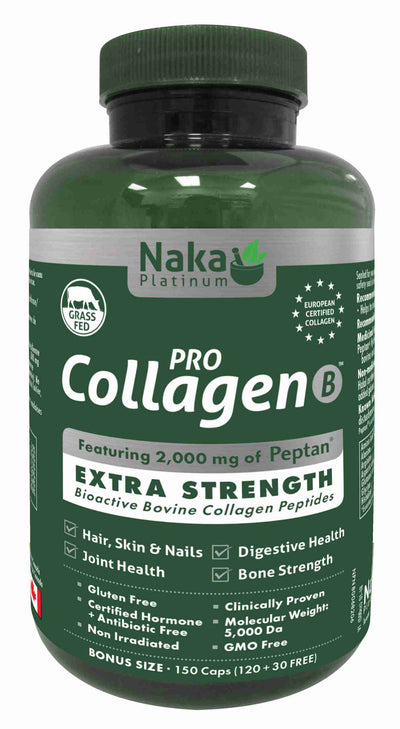 Naka Platinum Pro Collagen Extra Strength Bovine Collagen, 150 Caps
