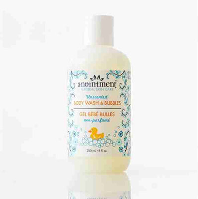 Anointment Natural Skin Care - Body Wash & Bubbles Unscented, 250Ml