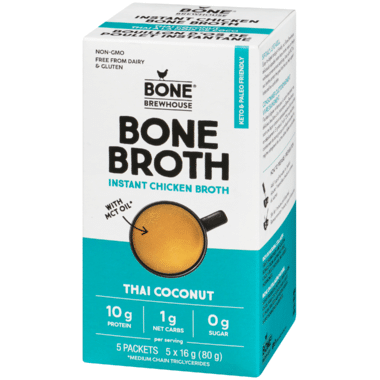 Bone Brewhouse - Instant Chicken Bone Broth: Thai Coconut, 80G