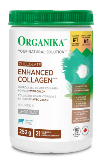 Organika Enhanced Collagen: Chocolate, 252 g