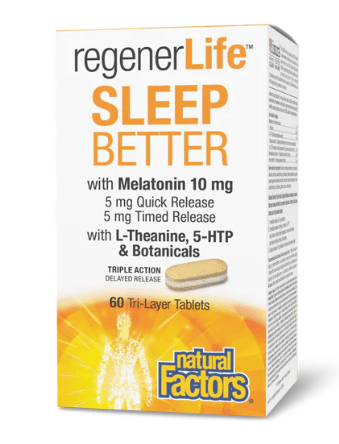 Natural Factors Regenerlife Sleep Better, 60 Tablets