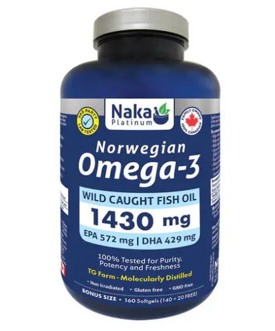 Naka Platinum Norwegian Omega-3, 160Cap
