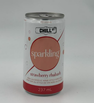 Chill St. Craft Sparkling Strawberry Rhubarb Wine-Style Spritzer, 237 mL