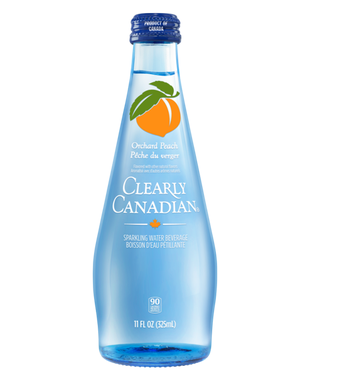 Clearly Canadian Orchard Peach Sparkling Water, 325 mL