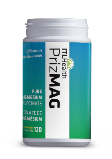 ITL Health PrizMAG Pure Magnesium Bisglycinate, 120 Capsules