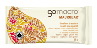GoMacro MacroBar, Salted Caramel + Chocolate Chips, 65 g
